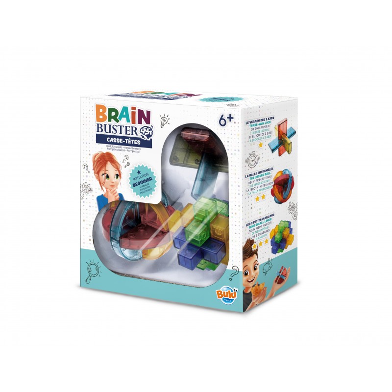Joc educativ, Buki France, Brain buster pentru incepatori, 3 piese
