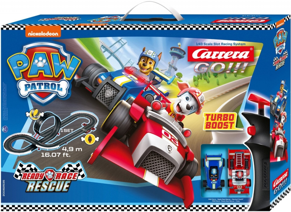 Circuit de curse Carrera Go Paw Patrol 4,9 m, Chase si Marshall