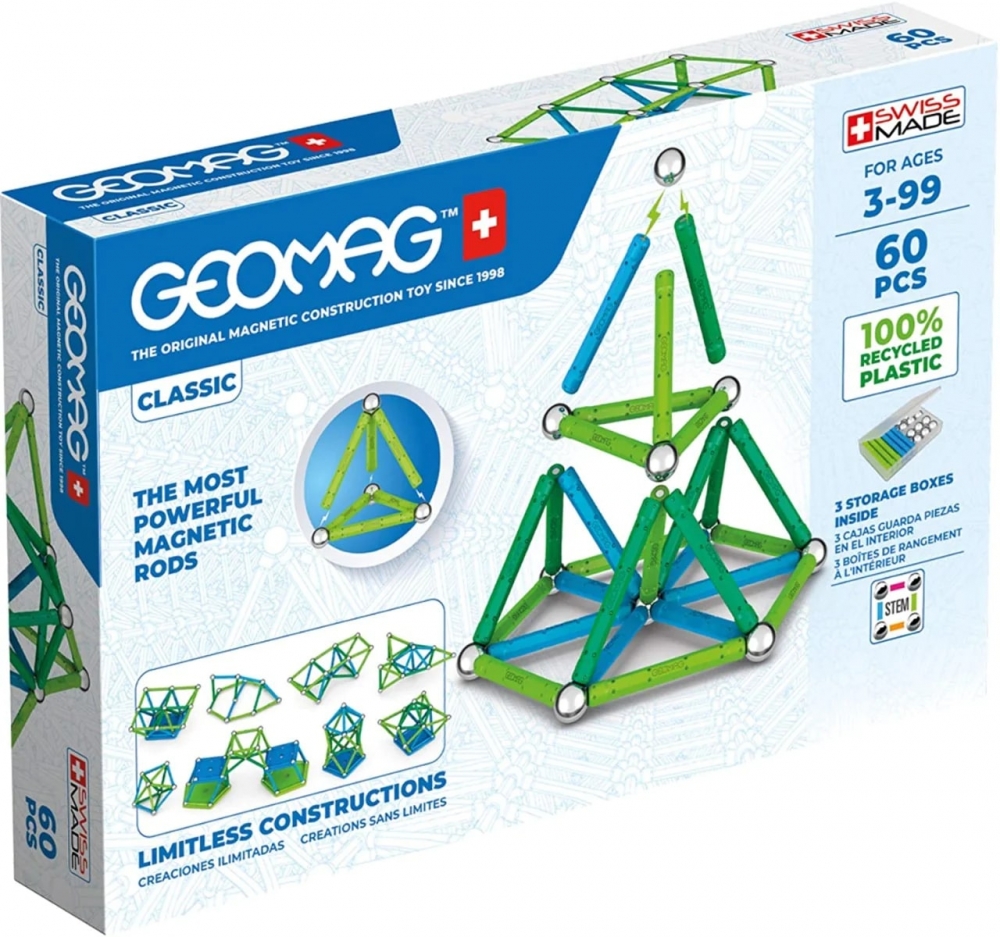 Joc magnetic Geomag green line 60 buc