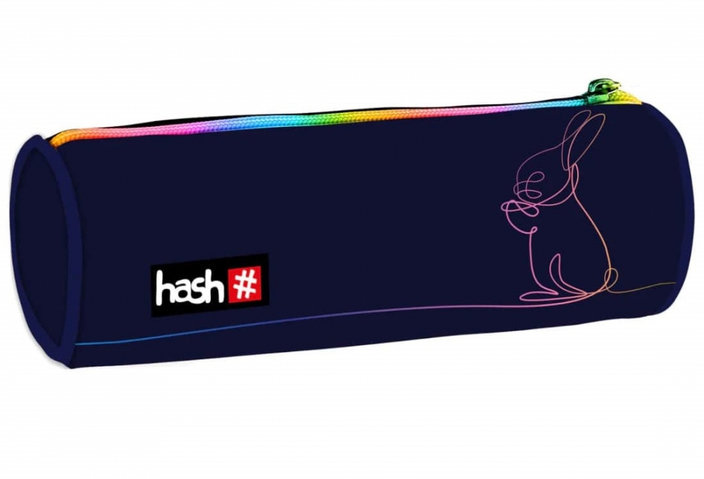 Penar de scoala, HASH, Rainbow Bunny, 8 x 22 x 8 cm