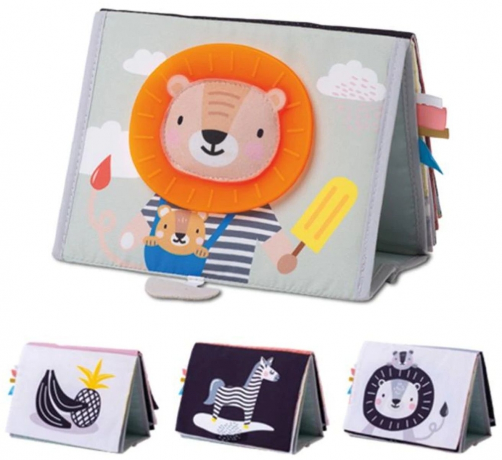 Carte educationala moale, Taf Toys, Savannah, 20.5 x 19.5 cm, Multicolor