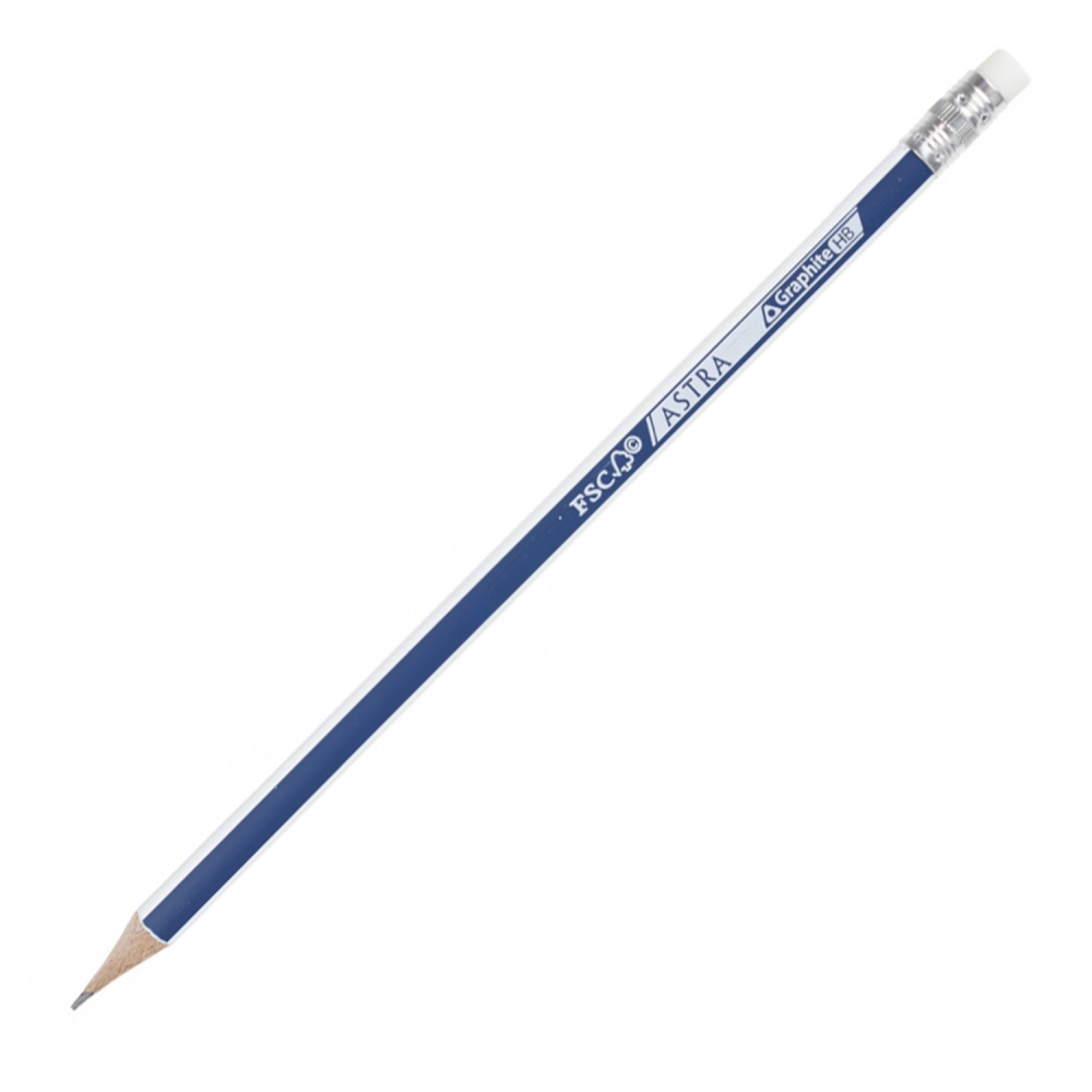 Creion HB grafit cu radiera, Astra