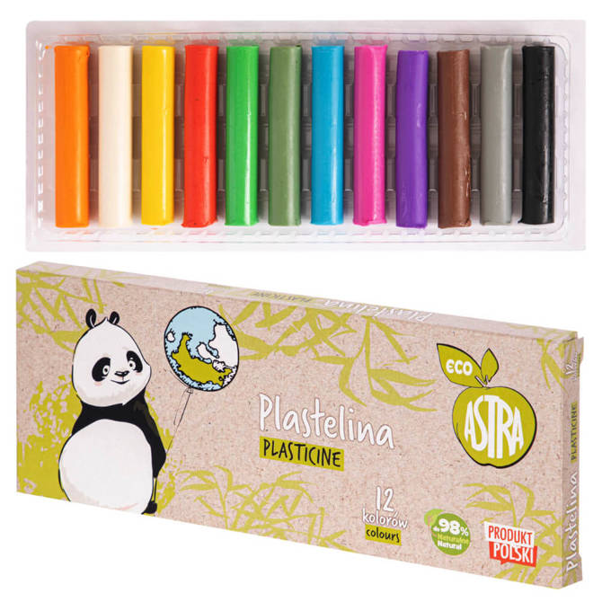 Set plastilina, Astra, 12 culori
