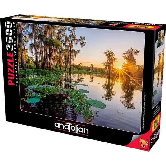 Puzzle, Anatolian, Rasarit peste lacul de rate, 3000 piese