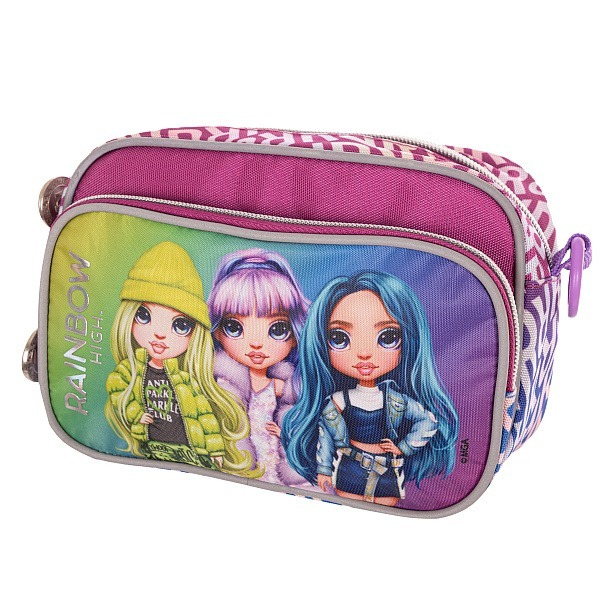 Geanta de umar, Astra, Rainbow High, Stil argintiu, 19.5 × 13 × 7 cm, Multicolor