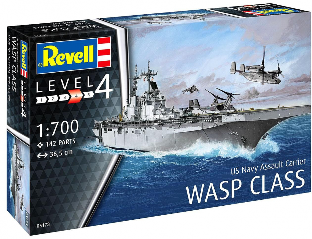 Navomodel Revell Uss Wasp Class, scara 1:700