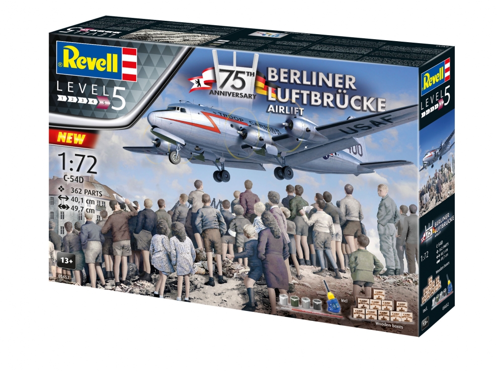 Macheta de asamblat, Revell, 75 de ani de la crearea transportului aerian Berlin, 362 piese    