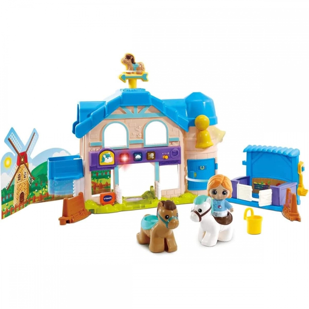 Joc interactiv, Vtech, Grajd pentru ponei si prieteni, 12.6 x 34.5 x 45 cm
