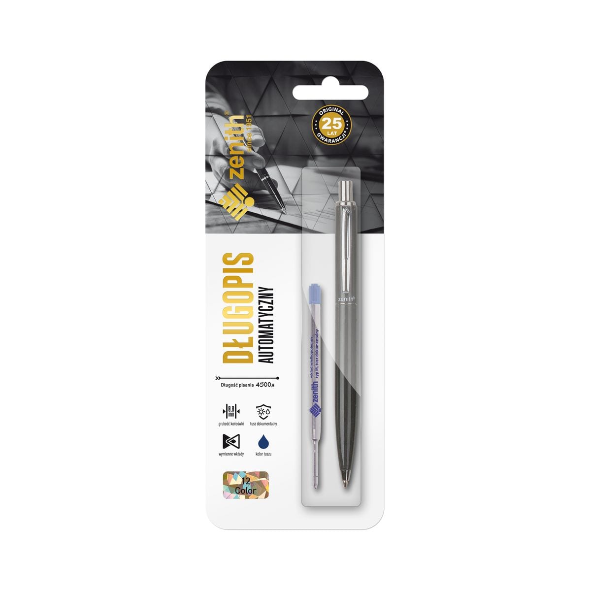 ZENITH 12 Color pen set with refill