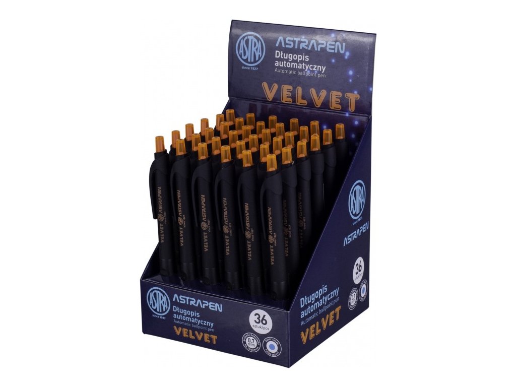 Ballpoint pen, Astra, Velvet, With ergonomic handle
