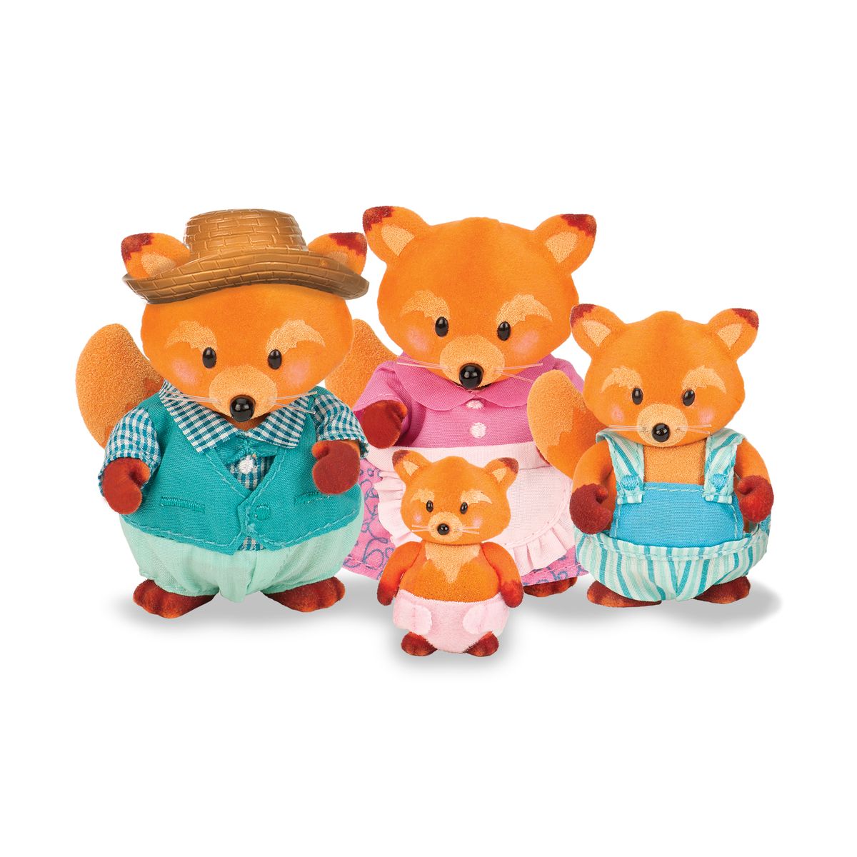 Set de figurine, Battat, Li&prime;l Woodzeez, Familia Fox