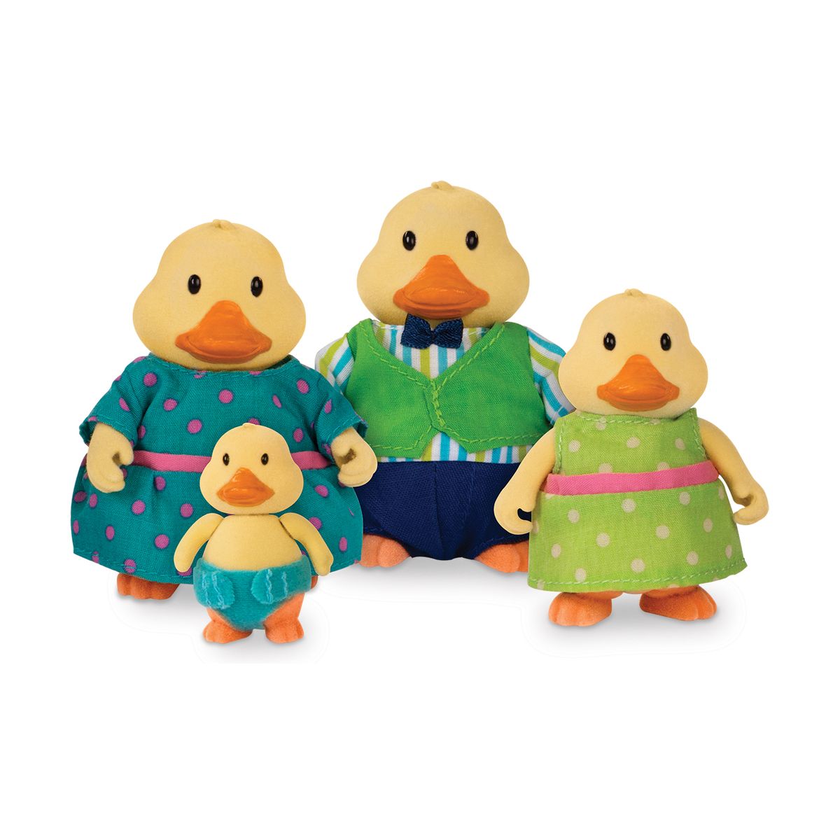 Set de figurine, Battat, Li′l Woodzeez, Familia Duckling