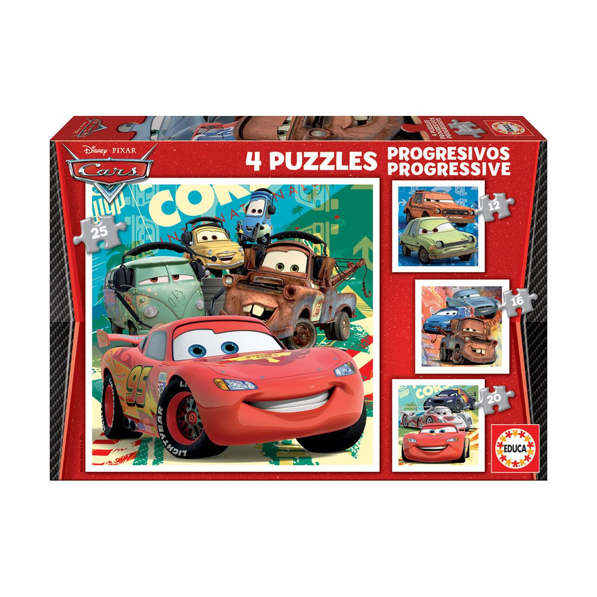 Cars - puzzle 12-16-20-25 pieces