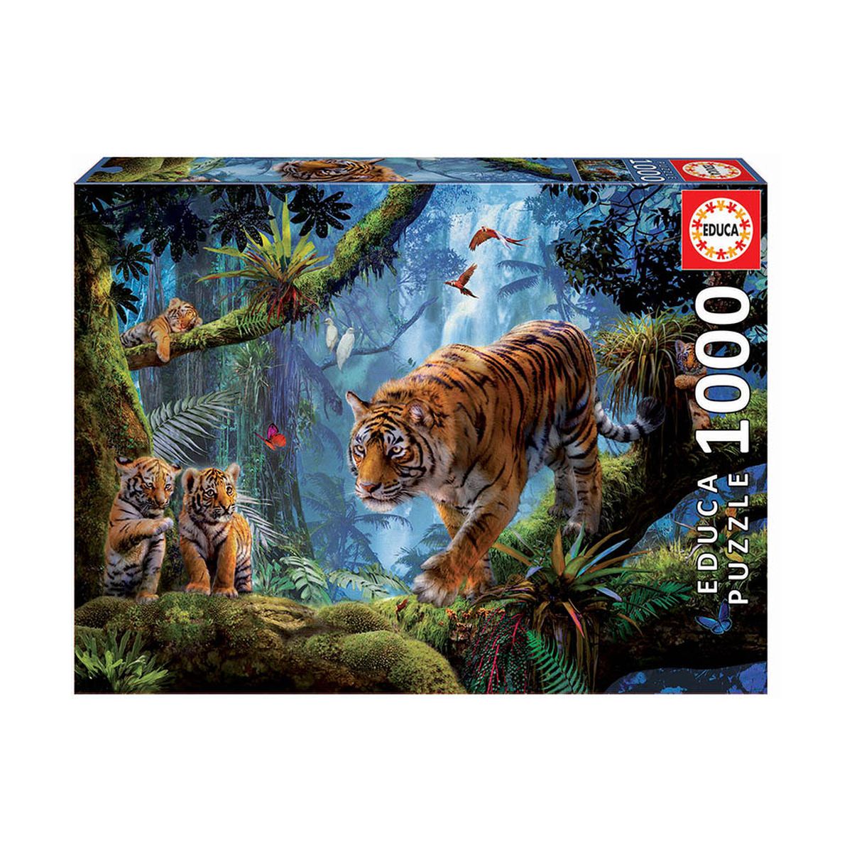 Puzzle, Educa, Tigers in the Forest, 1000 pieces
