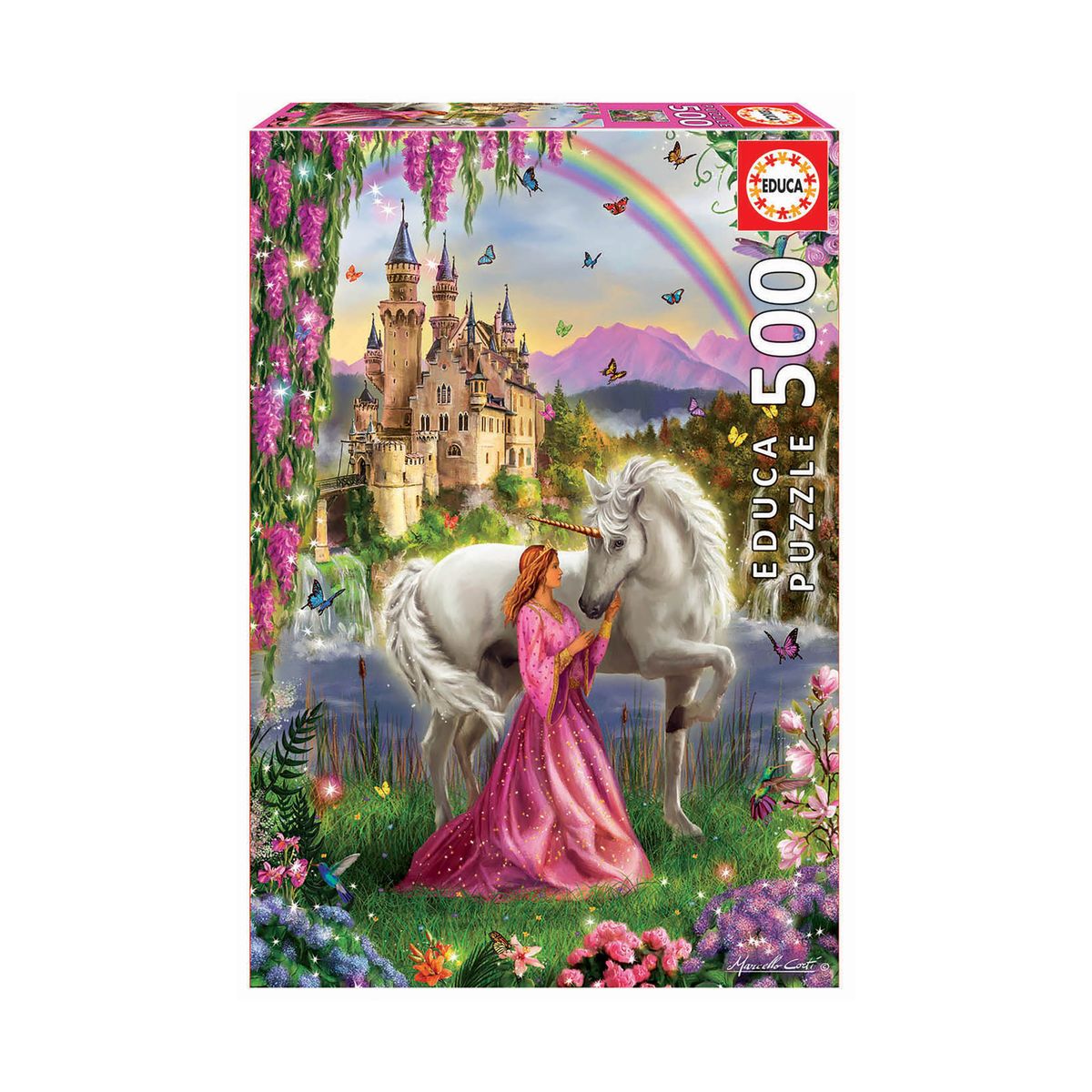 Puzzle Educa - Fairy and unicorn, 500 piese