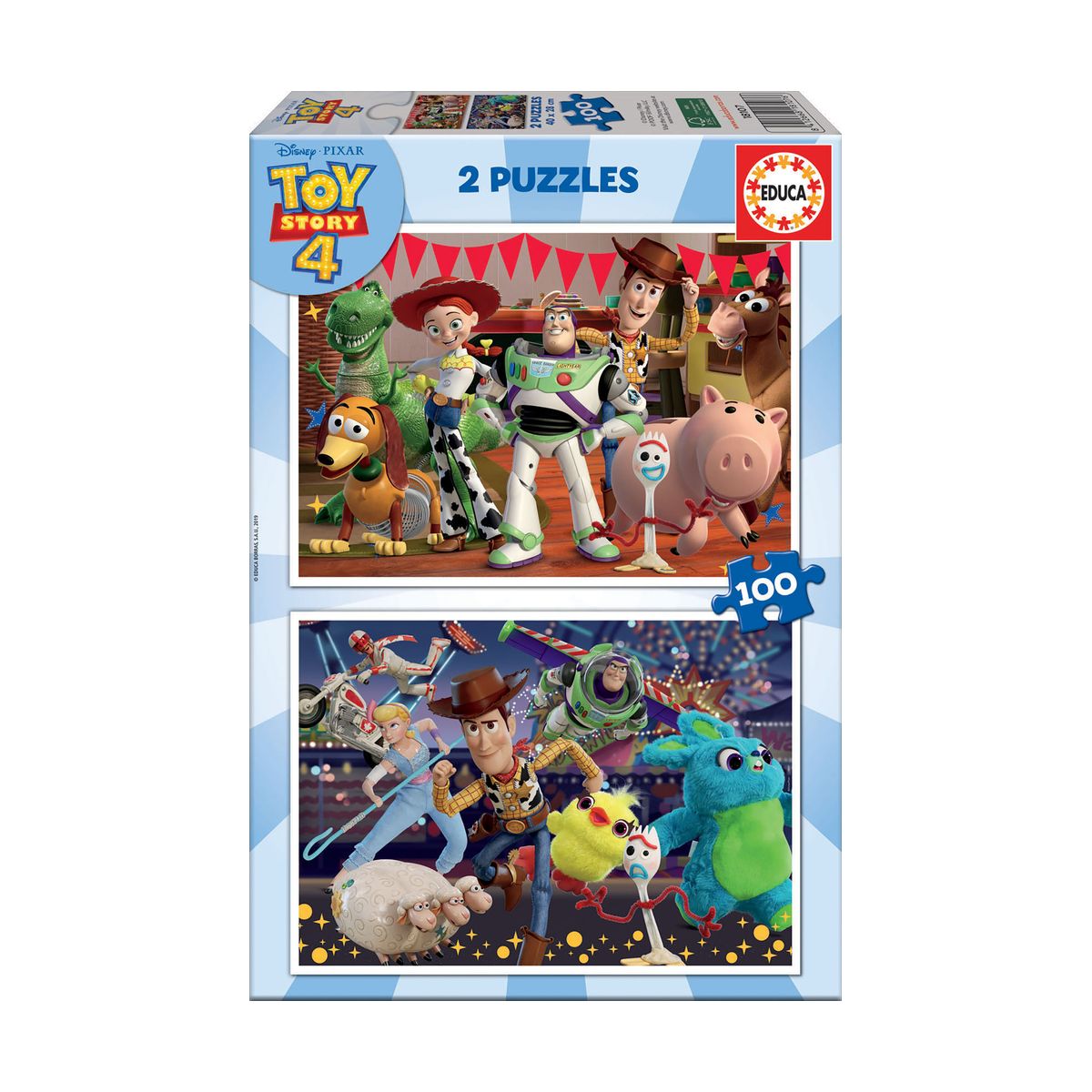 The game of toys - puzzle 2x100 pieces