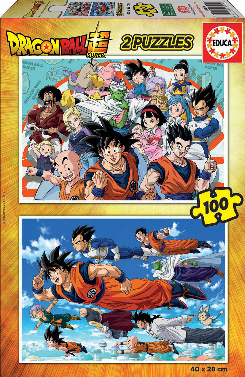 Puzzle, Educa, Dragon Ball, 2 x 100 piese