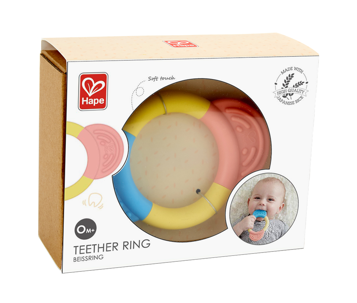 Baby teether, Hape, Multicolored ring