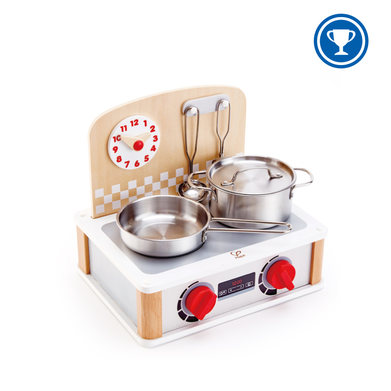 Play set, Hape, Wood stove, 6 pieces
