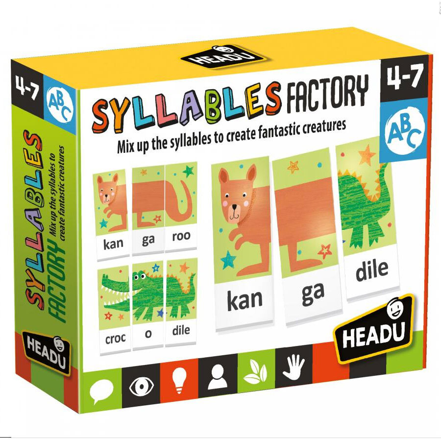 Set educativ, Headu, Atelier de silabe, 63 piese