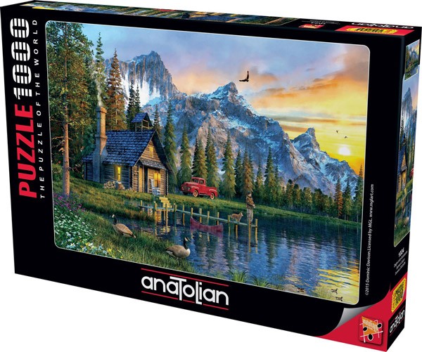 Puzzle, Anatolian, Apus de soare în munți, 1000 de piese