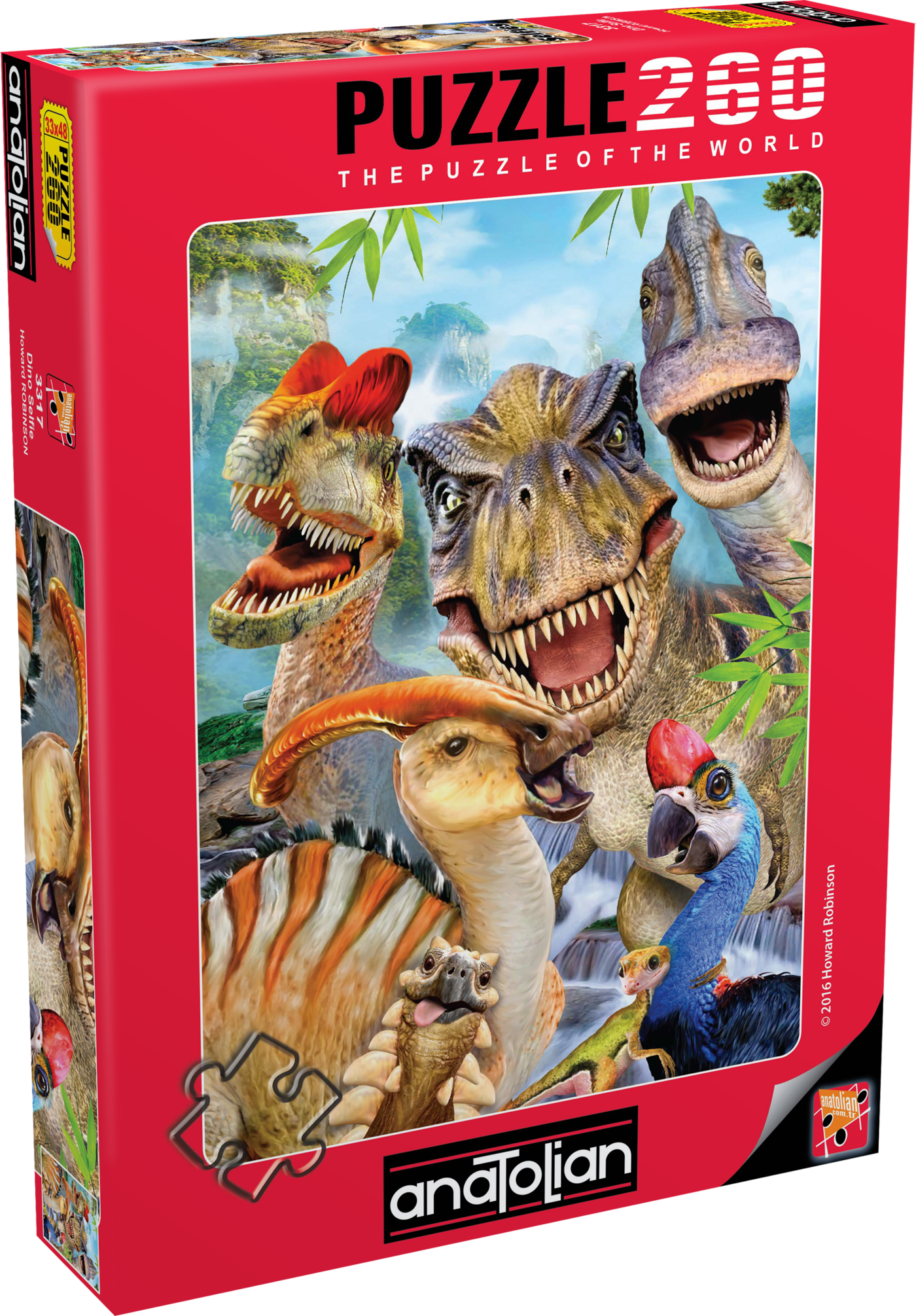 Puzzle, Anatolian, Selfie cu dinozaur, 260 de piese
