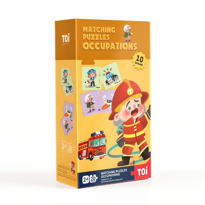 Puzzle World Professions, Toi World, Multicolor
