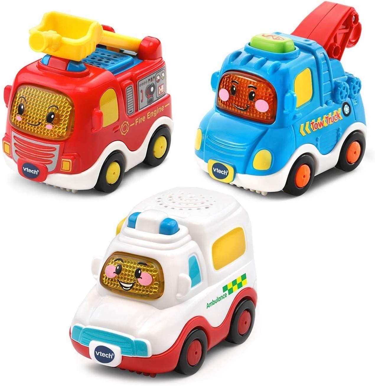 Set jucarie interactiva, Vtech, Carucior de urgenta, Multicolor, 3 piese